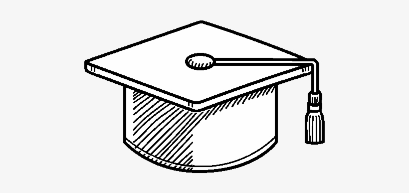 Dibujo De Birrete De Graduación Para Colorear - Gorro De Graduacion Dibujo, transparent png download