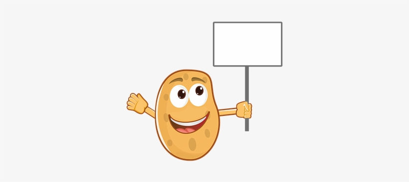 Potato, Mascot, Cartoon, Food, Character - Cartoon Potato Vector Png, transparent png download
