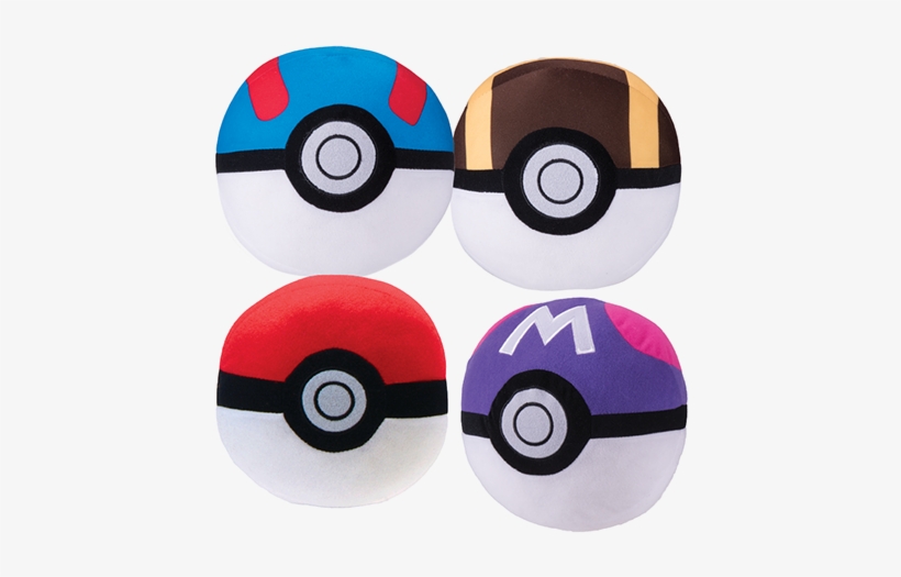 Pokemon Pokeball 4 Plush, transparent png download