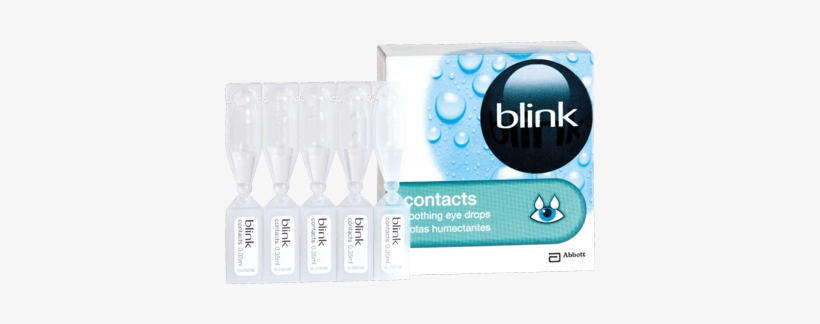 Blink Contacts Vials - Blink Contacts Eye Drops 20x0.35ml, transparent png download