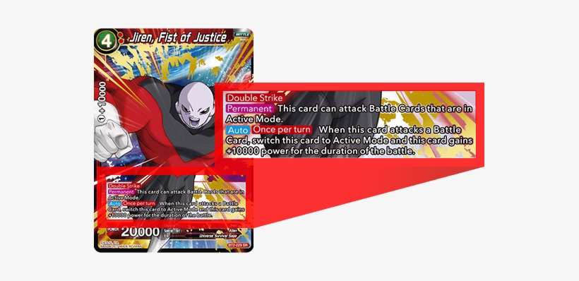 Jiren, Fist Of Justice - Dragon Ball Z Card Game Jiren, transparent png download