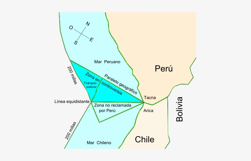 Peru And Chile Await The Hague's Decision On Maritime - Peru Disputa Chile Mar, transparent png download