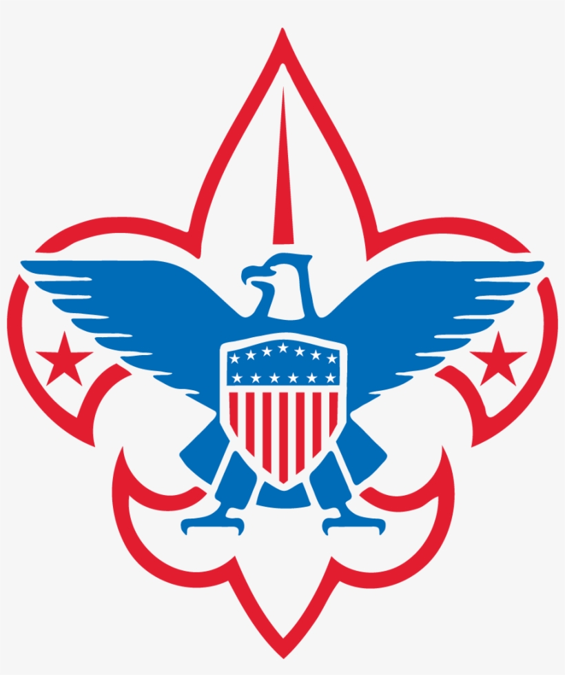 Boy Scouts & Girl Scouts Together - Black And White Boy Scouts Of America Logo, transparent png download