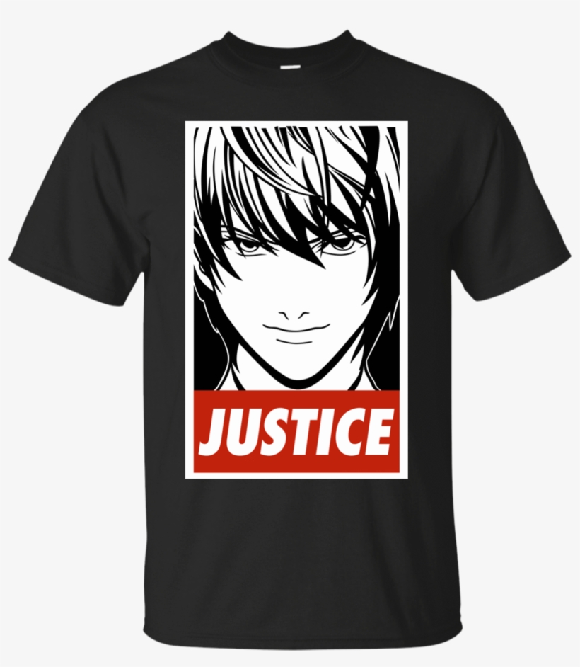 Customcat Apparel Custom Ultra Cotton T-shirt / Black - Death Note Shirt Kira, transparent png download