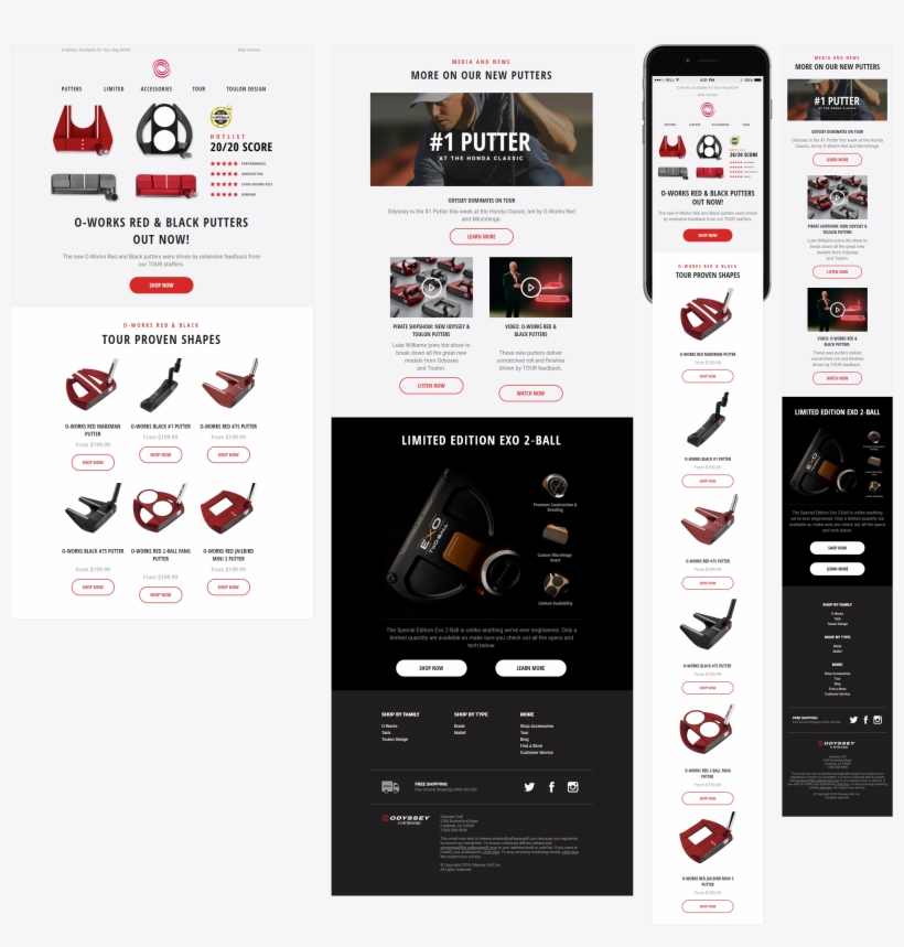 O-works Red & Black - Golf, transparent png download