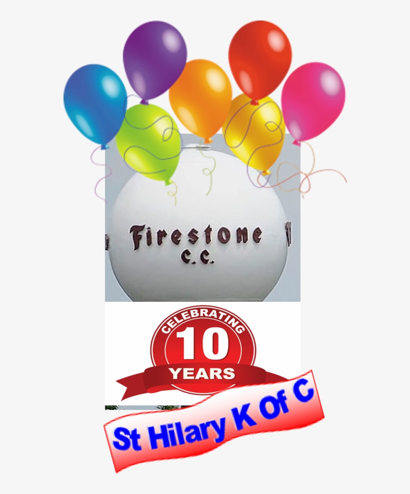 10th Year Logo - Party Balloons, transparent png download