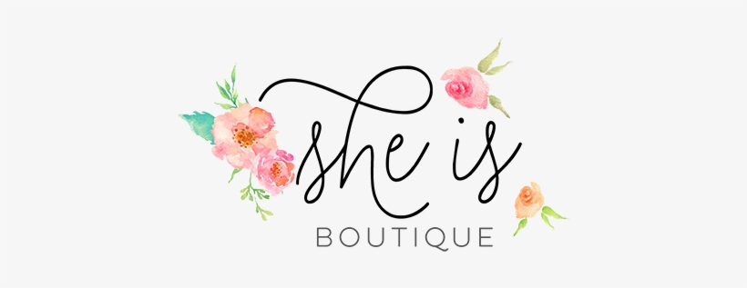 She Is Boutique - Flower Boutique Logo Png, transparent png download