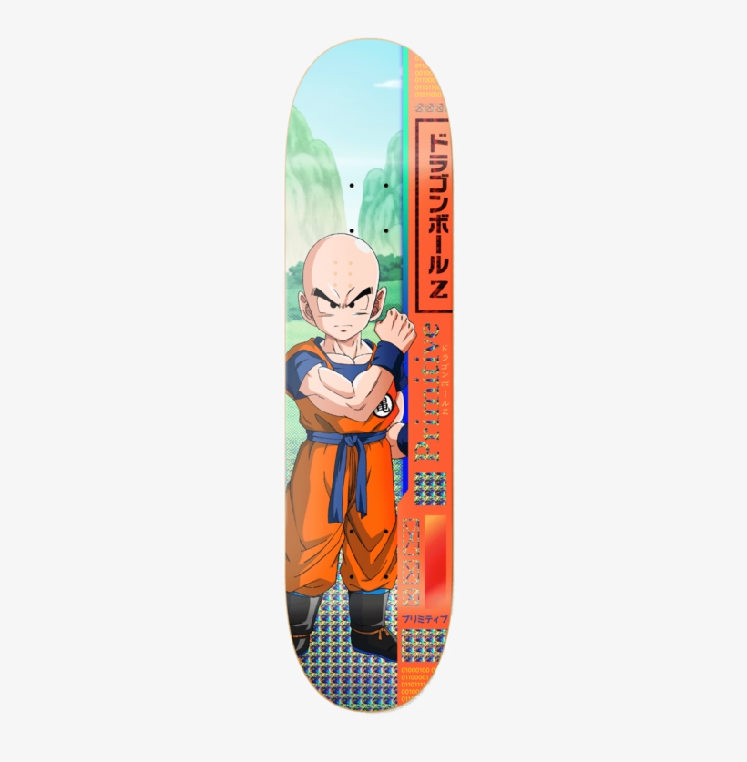 Primitive Krillin Team Deck - Dragon Ball Z Primitive Skateboard, transparent png download