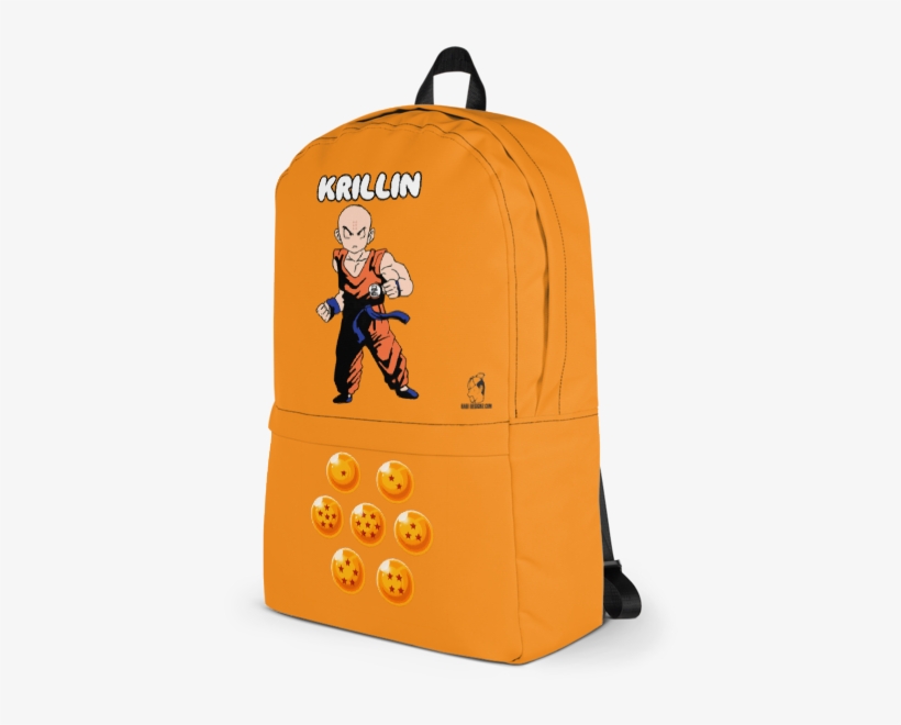 Krillin With Dragon Balls Backpack Solid Orange - Hello Unicorn Pink Backpack, transparent png download