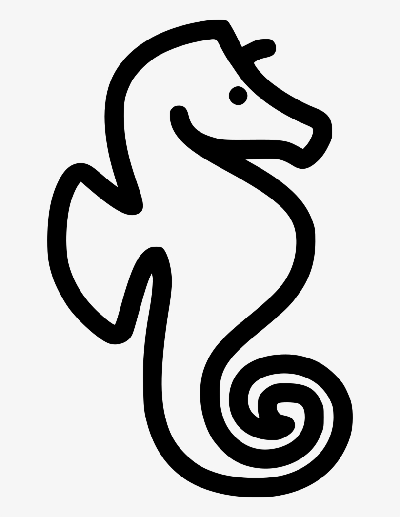 Seahorse Svg Png Icon Free Download - Seahorse Svg, transparent png download