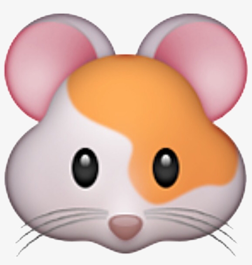 Emoji Emojistickers Emojihamster Hamster Orange White - Emoji Hamster, transparent png download
