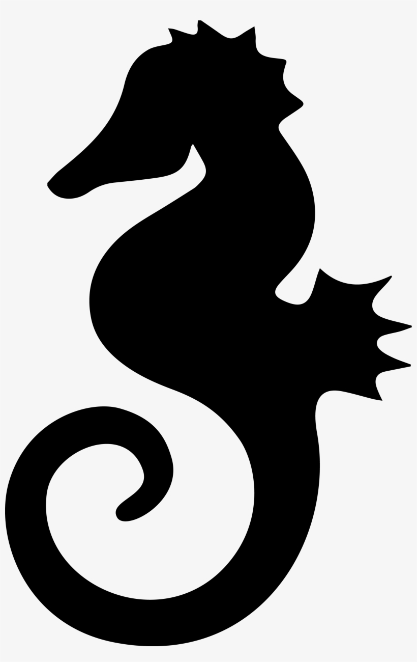 Seahorse Png - Seahorse Stencil, transparent png download