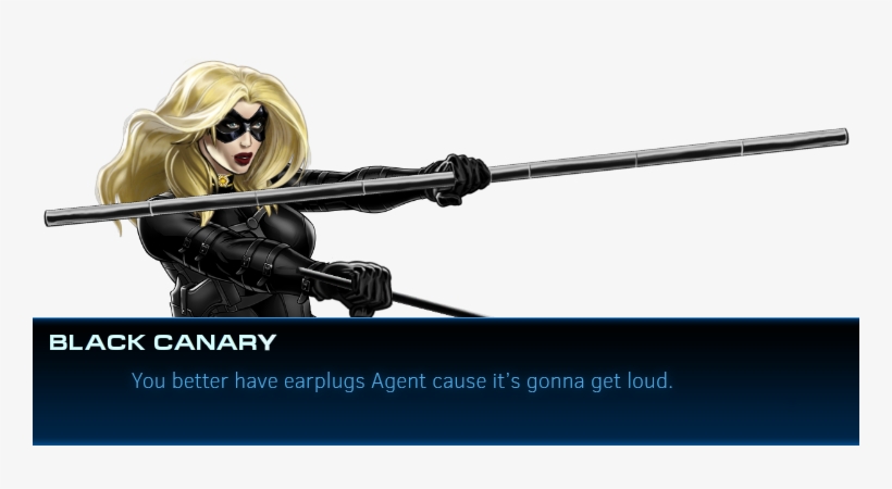 Arrow Black Canary Recruitment Dialogue - Marvel Avengers Alliance Black Canary, transparent png download