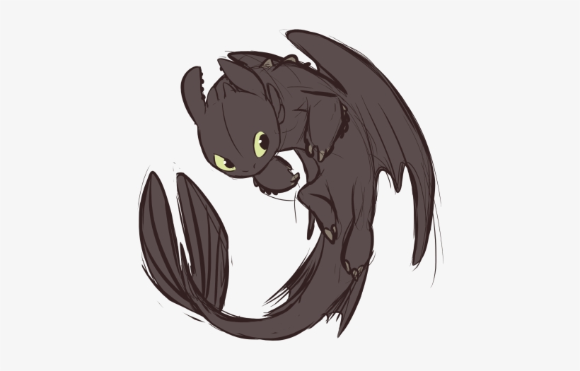 Lil Toothless Doodle - Toothless Doodle, transparent png download