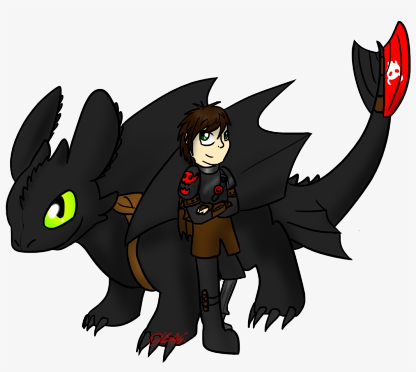 Hiccup And Toothless Cartoon Png Image Transparent Png Free Download On Seekpng