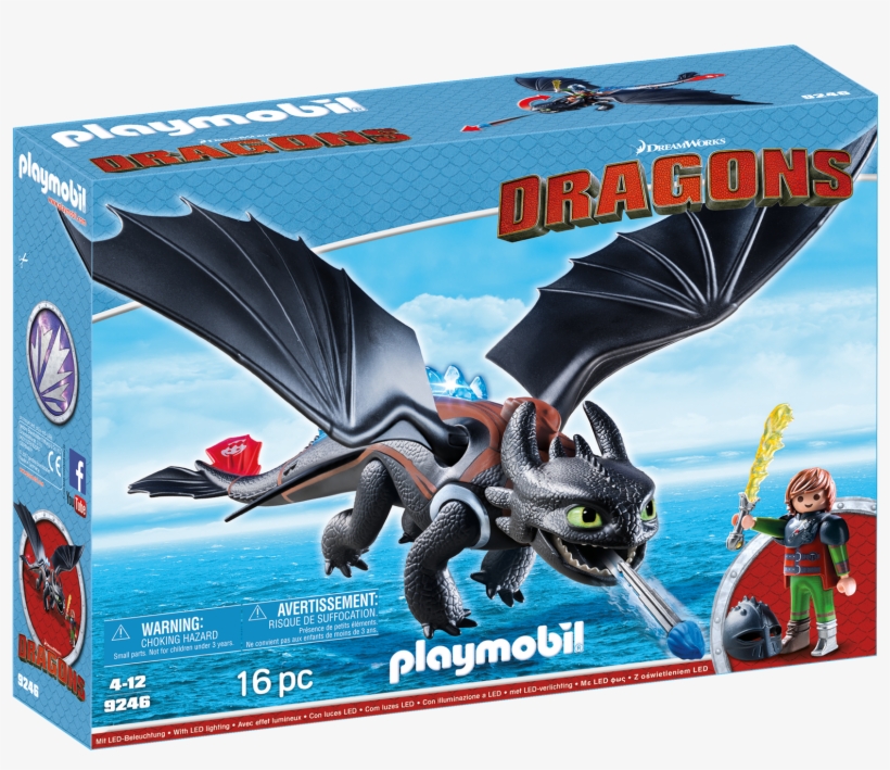 Playmobil Dragons- Hiccup And Toothless - Playmobil 9246 Hiccup & Toothless, transparent png download