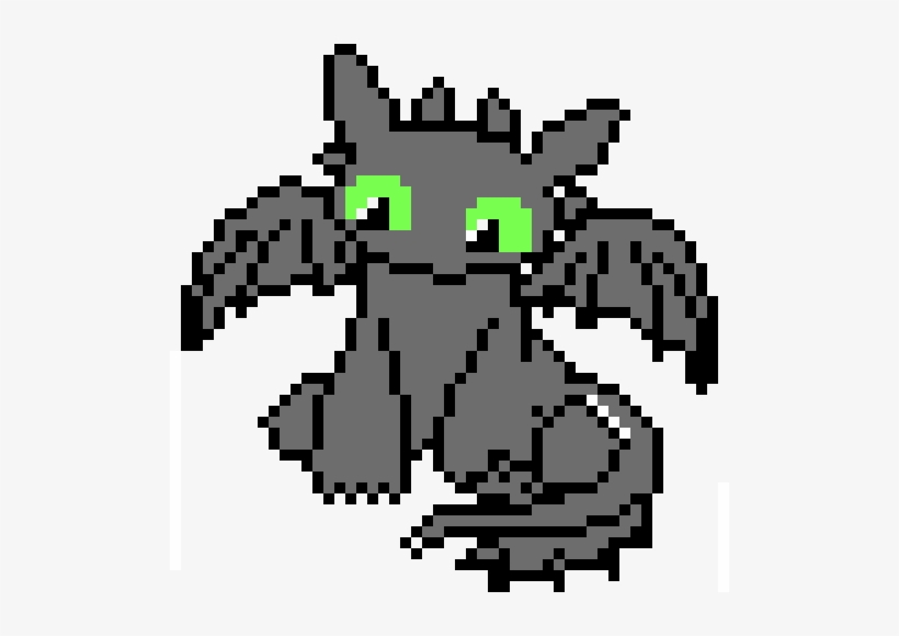 Toothless Minecraft Pixel Art Toothless PNG Image Transparent PNG 