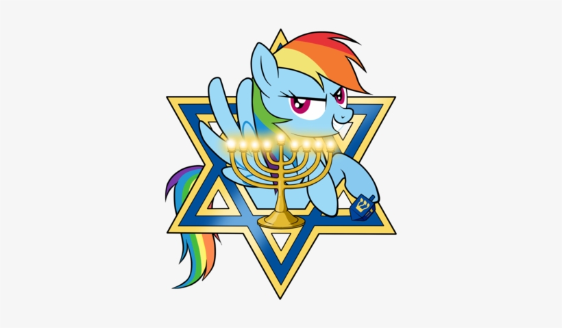 Rainbow Dash Happy Hanukkah By Southparktaoist - My Little Pony Hanukkah, transparent png download
