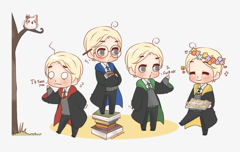 House Spirit By Cremebunny - Chibi Draco, transparent png download