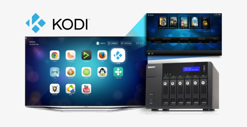 Qnap Brings Improved Multimedia Entertainment With - Qnap Kodi, transparent png download