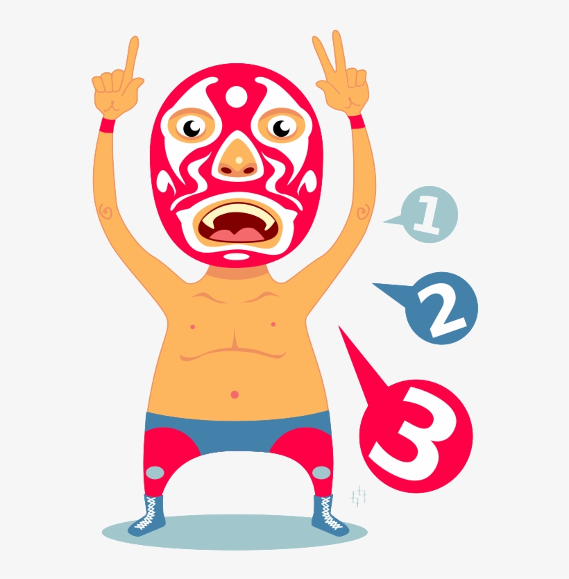 Png Image - Lucha Libre Mexicana Dibujo, transparent png download