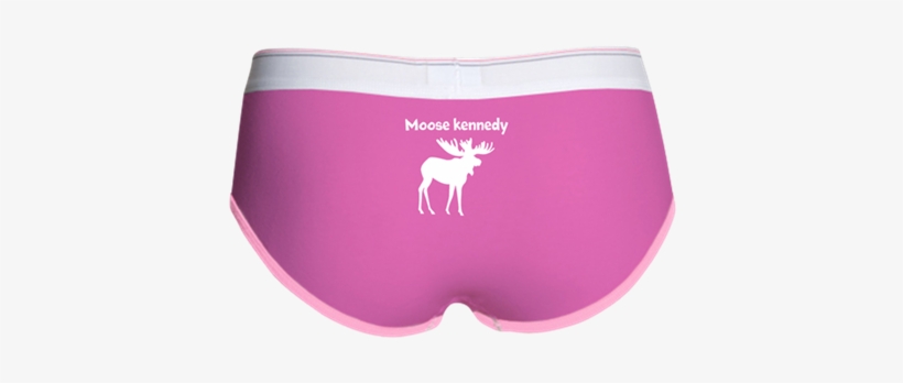 Custom Moose Silhouette Women's Boy Brief - Funny Women's Underwear, transparent png download