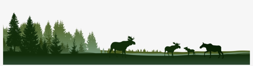 Grafisk Bild På Älgar Och Skog - Southwest Virginia Community College, transparent png download