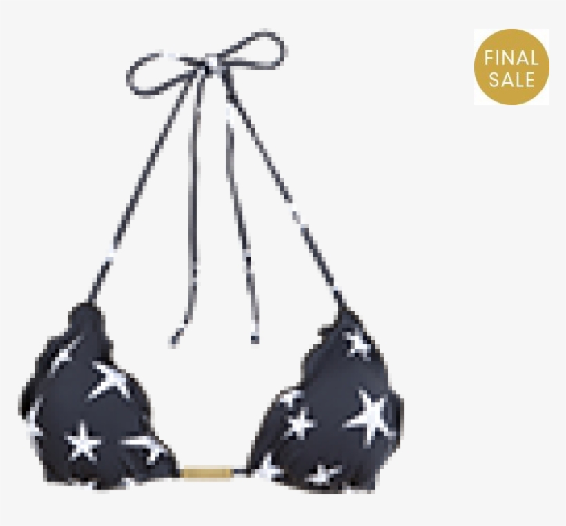 London Ripple Triangle Top - Sofia By Vix Biquini Estrela, transparent png download