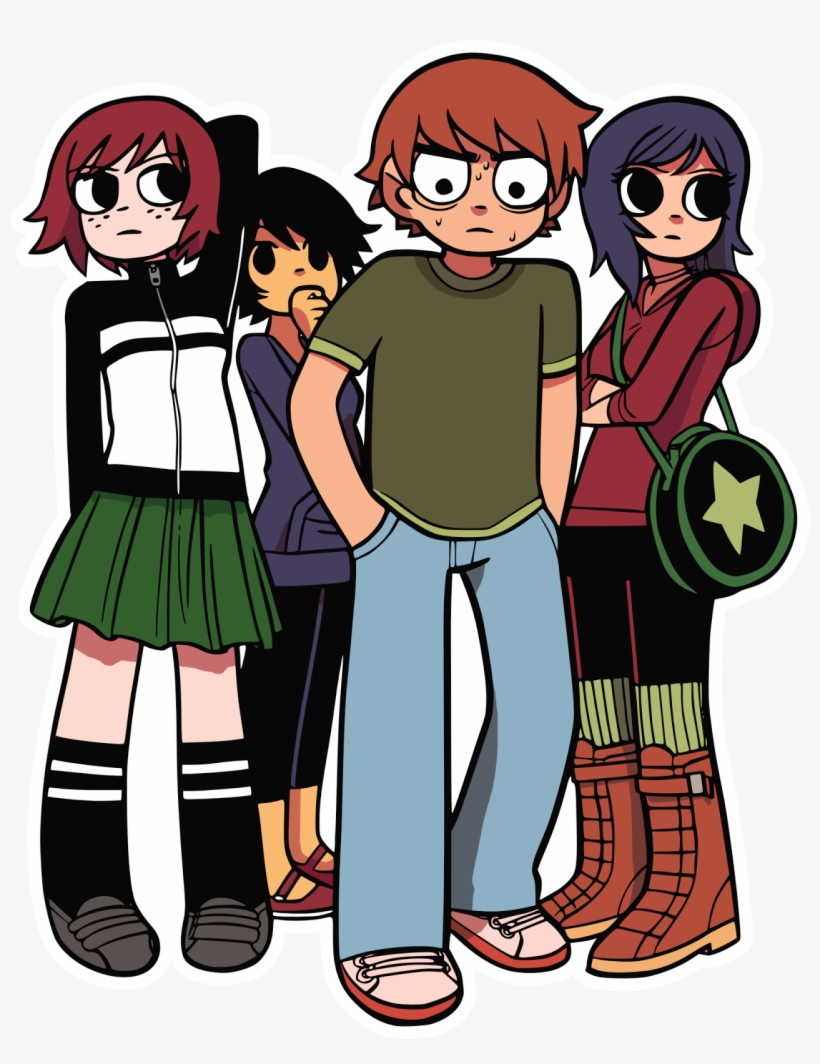 Scott Forma Parte De Una Banda De Rock Llamada Sex - Scott Pilgrim Comic Kim, transparent png download