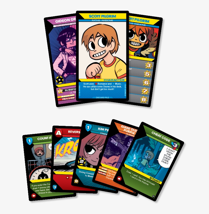About Scott Pilgrim's Precious Little Card Game - Scott Pilgrim's Precious Little Card Game, transparent png download