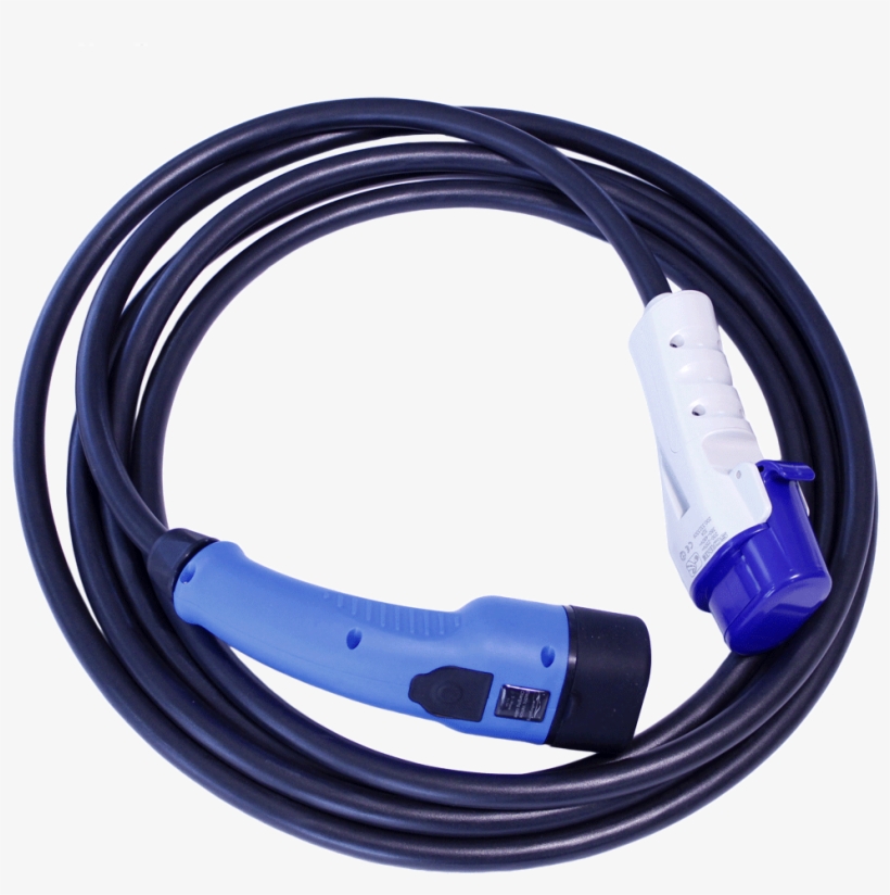 Picture Of Type 3 Tesla Charging Cable - Tesla Cable, transparent png download