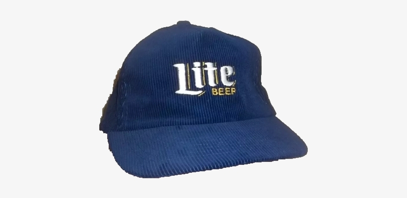 Miller Lite Beer Vintage Corduroy Strapback - Baseball Cap, transparent png download