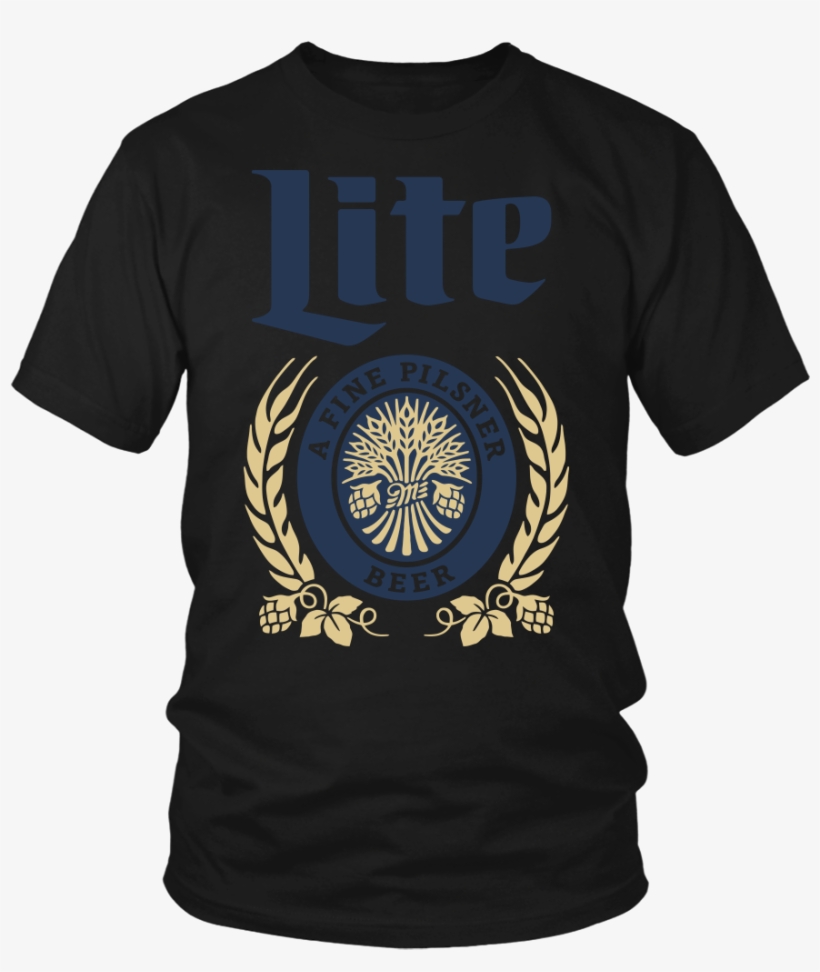 Miller Lite Sweatshirt Hoodie Long Sleeve T-shirt Miller - Fortnite Addicted Adidas T Shirt, transparent png download