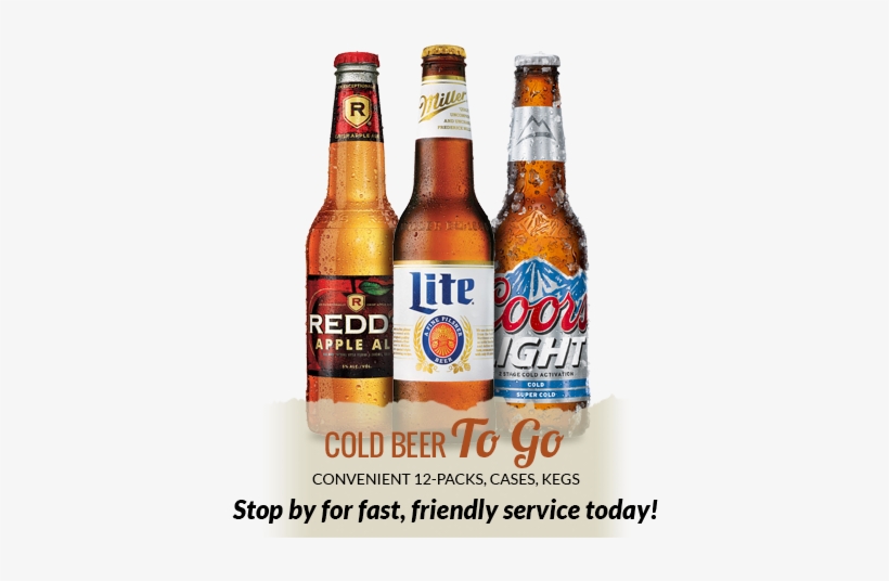 We Accept - - Miller Lite Beer 18 Fl. Oz. Glass Bottle, transparent png download