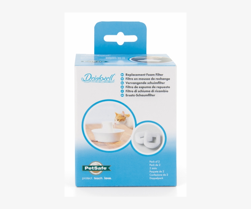 These Foam Filters Help Keep The Pump Cleaner In Between - Petsafe Drinkwell Replacement Foam Filter (2 Pack), transparent png download