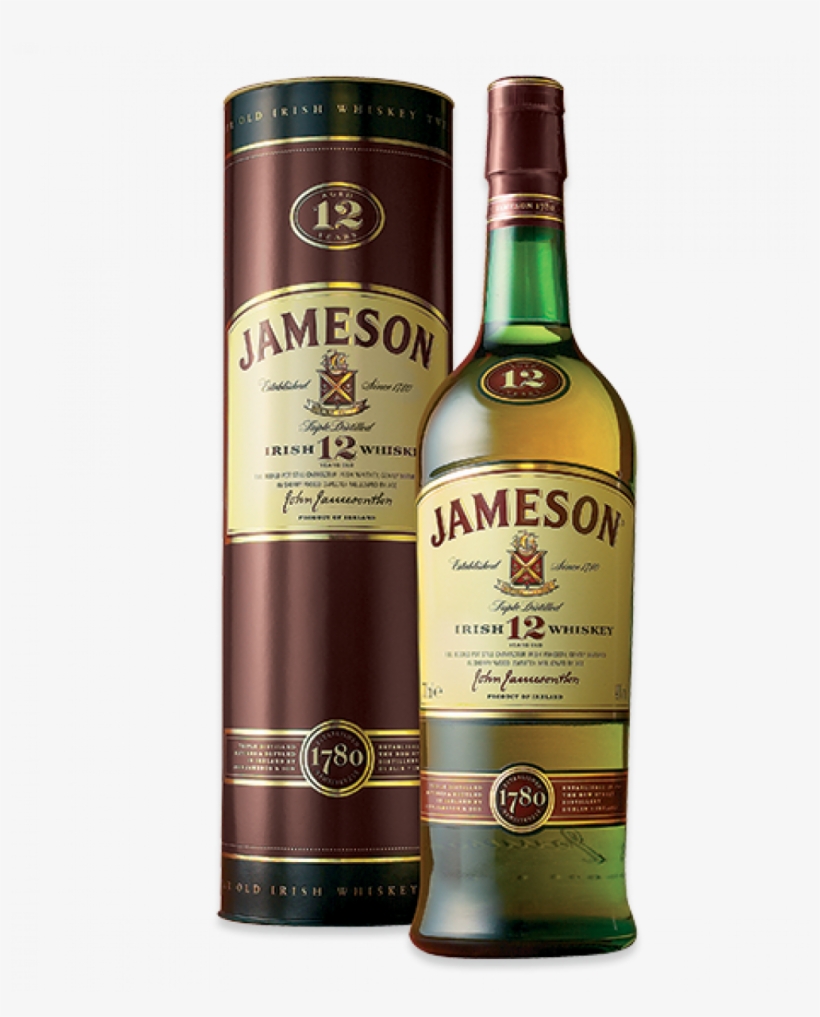 Jameson 12 Year Old 700ml - Jameson Irish Whiskey, transparent png download