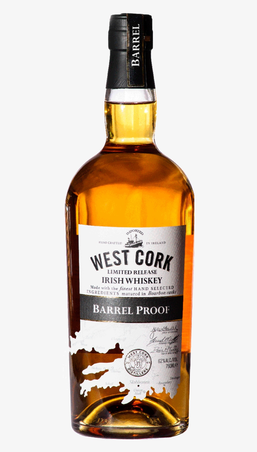 Clip Free Download A Dozen Great Bottles Of Irish Whiskey - West Cork Barrel Proof, transparent png download
