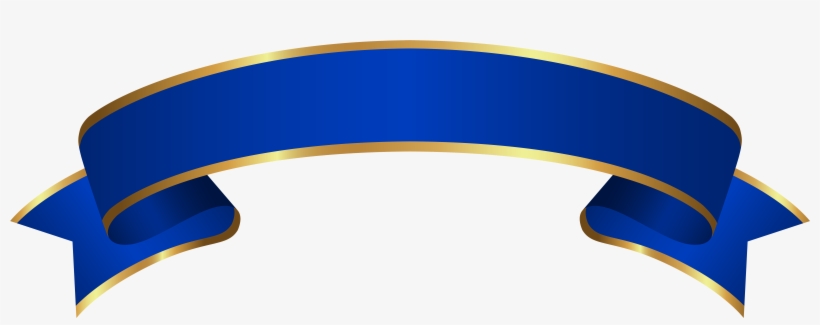 Blue And Gold Banner, transparent png download