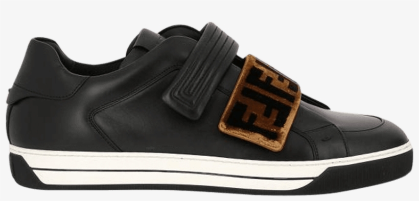 Fendi Velcro Leather Low Top - Shoe, transparent png download