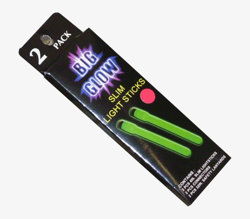 Slim Glow Stick 2 Pack - Glow Stick, transparent png download