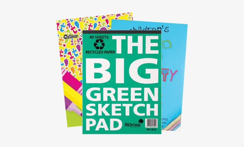 Drawing & Scrap Books - Sinclairs Silvine Scrap & Activity Book Pk6, transparent png download