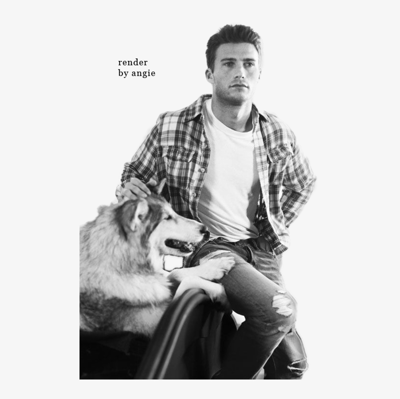 Bhirliq - Scott Eastwood With Dog, transparent png download