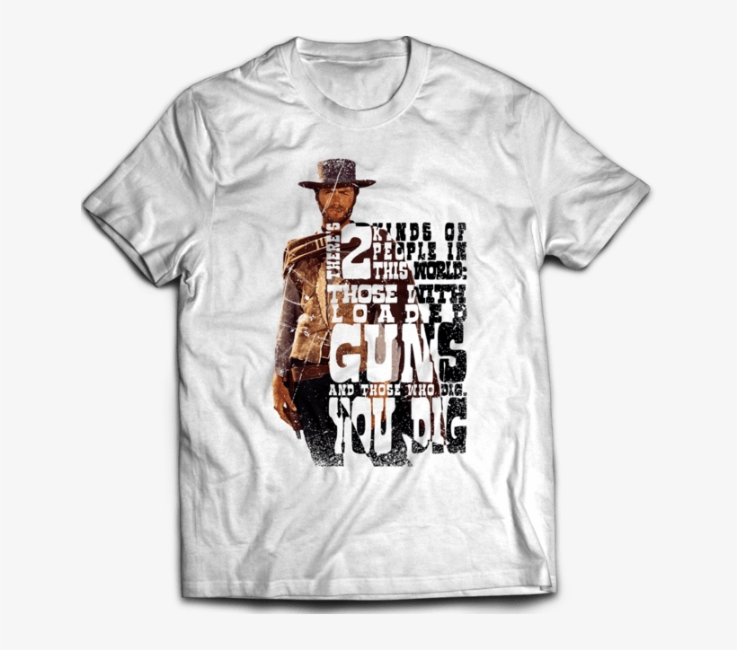 Camiseta Masculina Faroeste Clint Eastwood - Bengali Printed T Shirt, transparent png download