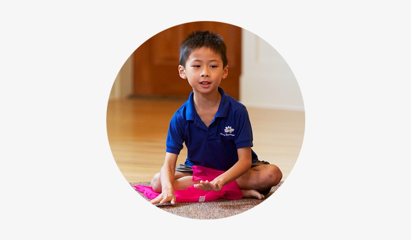 Big Kid Tapping Floor With Scarf In Class - Music, transparent png download