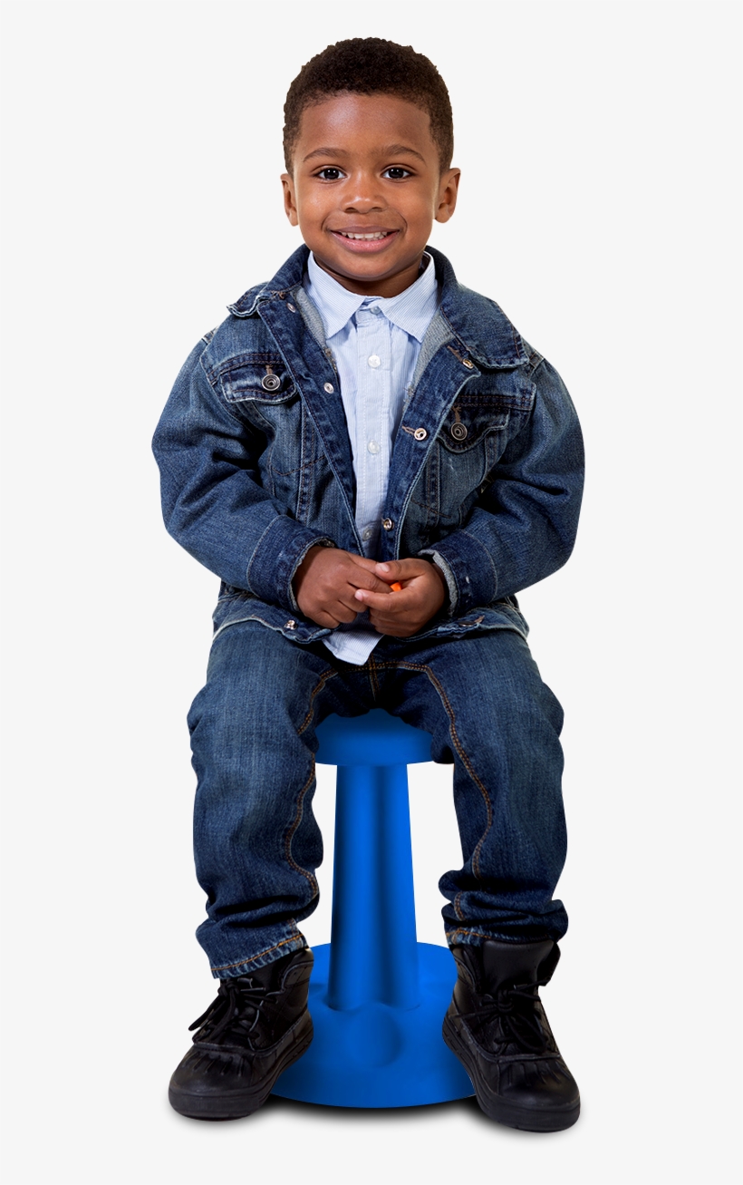 Kid Enjoying The Kore Wobble Stool - Kore Wobble Chair, transparent png download