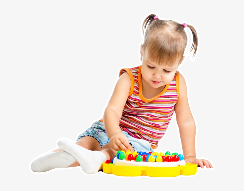 Kid Playing Pairing Colors - Girl Kid Playing, transparent png download