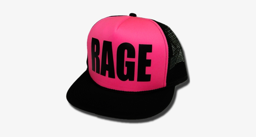 Rage Black Pink - Pink And Black Hat, transparent png download