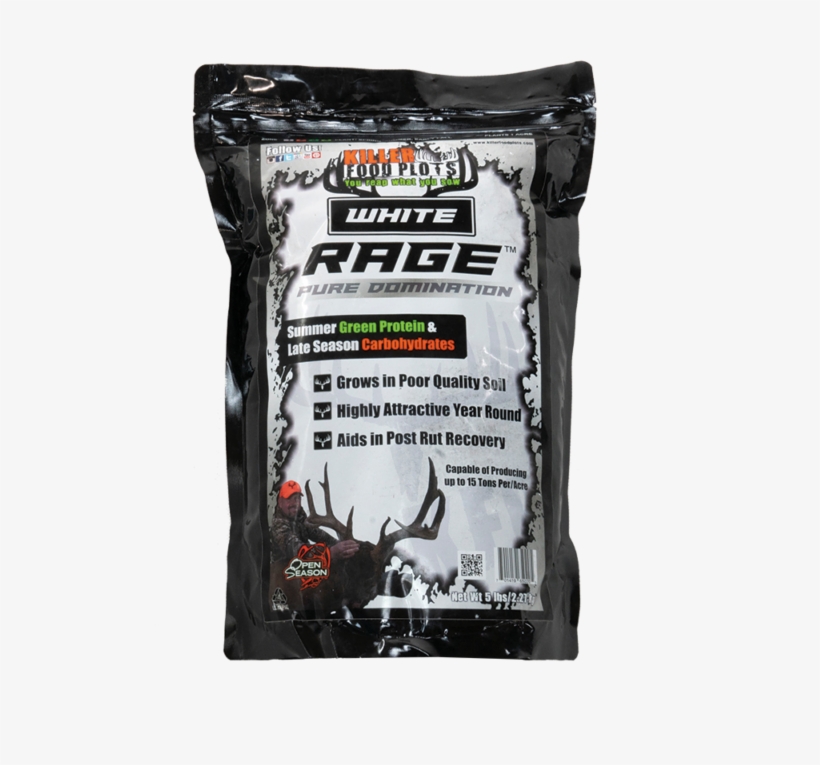 Killer Food Plots White Rage Packaging - Salty Liquorice, transparent png download