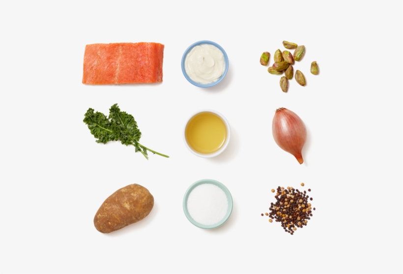 Seared Salmon & Roasted Potato Salad With Pickled Mustard - Searing, transparent png download