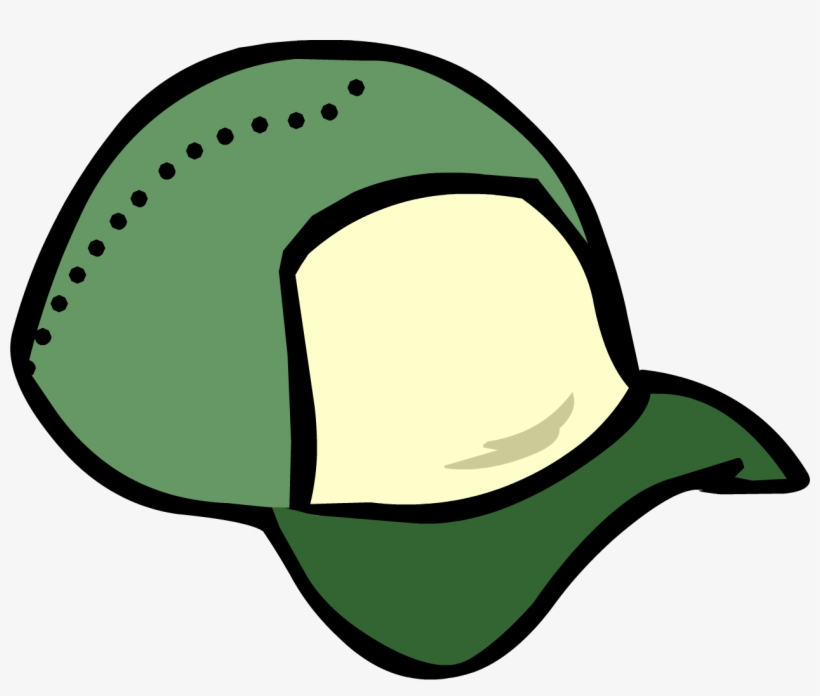 Green Ball Cap Clothing Icon Id 405 - Club Penguin Green Cap, transparent png download